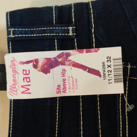 Wrangler Mae Boot UT 11/12 x 32 Booty Up Jeans NWT - Picture 5 of 10